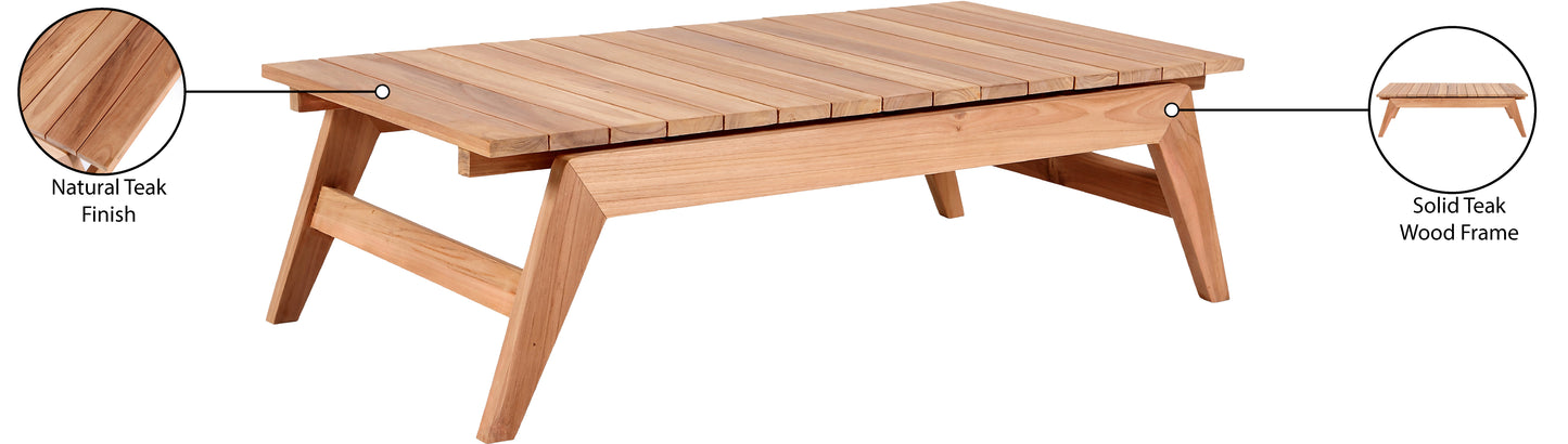 Tahiti Natural Teak Outdoor Coffee Table