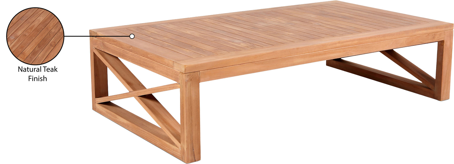 Anguilla Natural Teak Outdoor Coffee Table