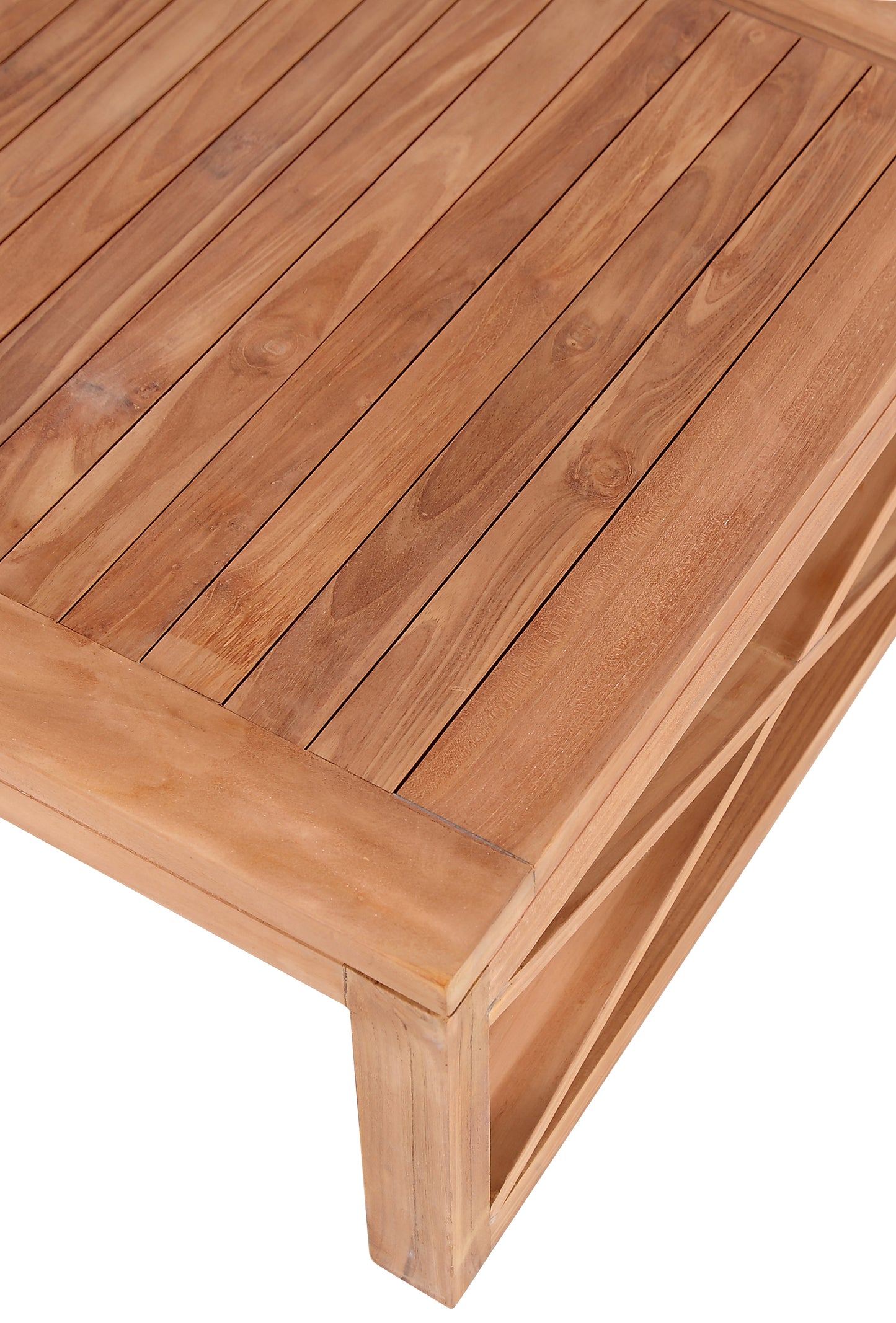 Anguilla Natural Teak Outdoor Coffee Table