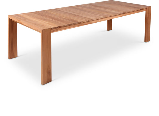 Tulum Natural Teak Outdoor Patio Dining Table