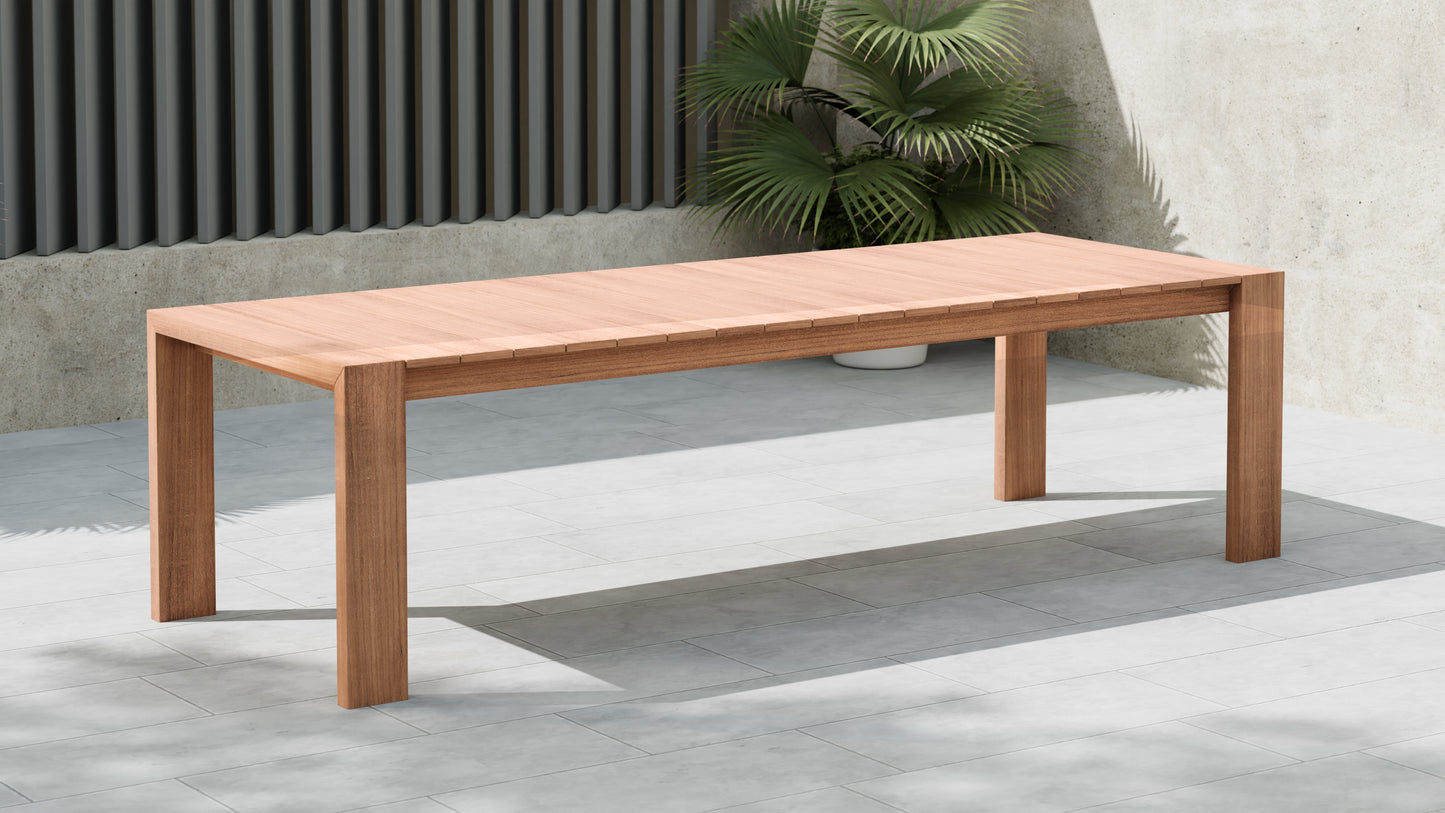 Tulum Natural Teak Outdoor Patio Dining Table