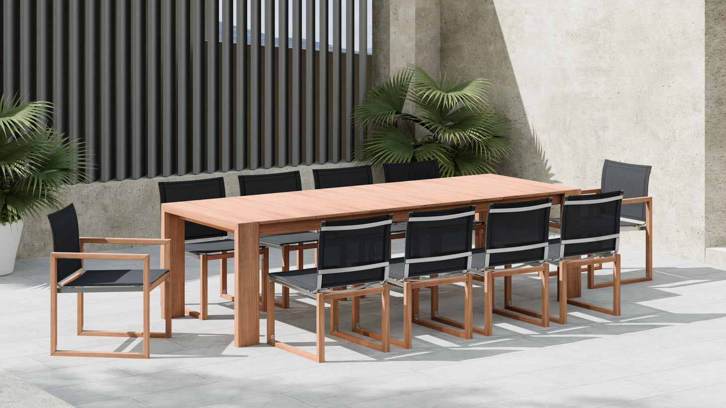 Tulum Natural Teak Outdoor Patio Dining Table