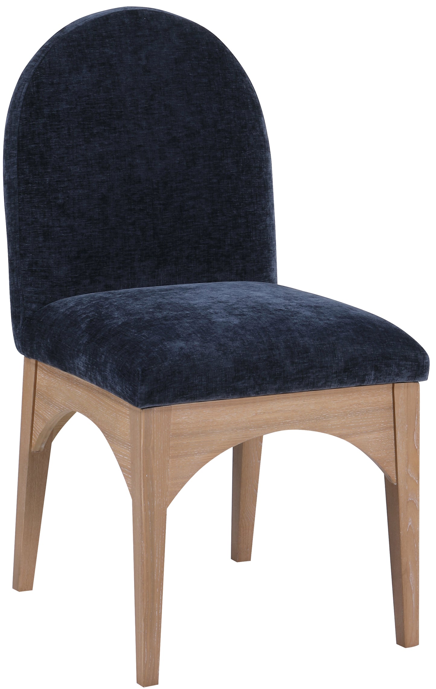 Waldorf Black Chenille Fabric Dining Chair