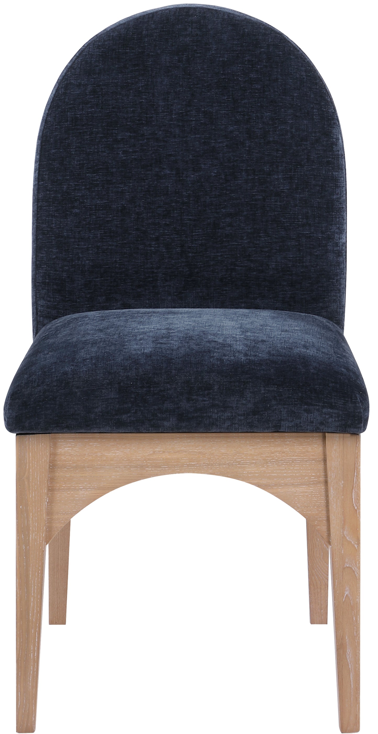 Waldorf Black Chenille Fabric Dining Chair