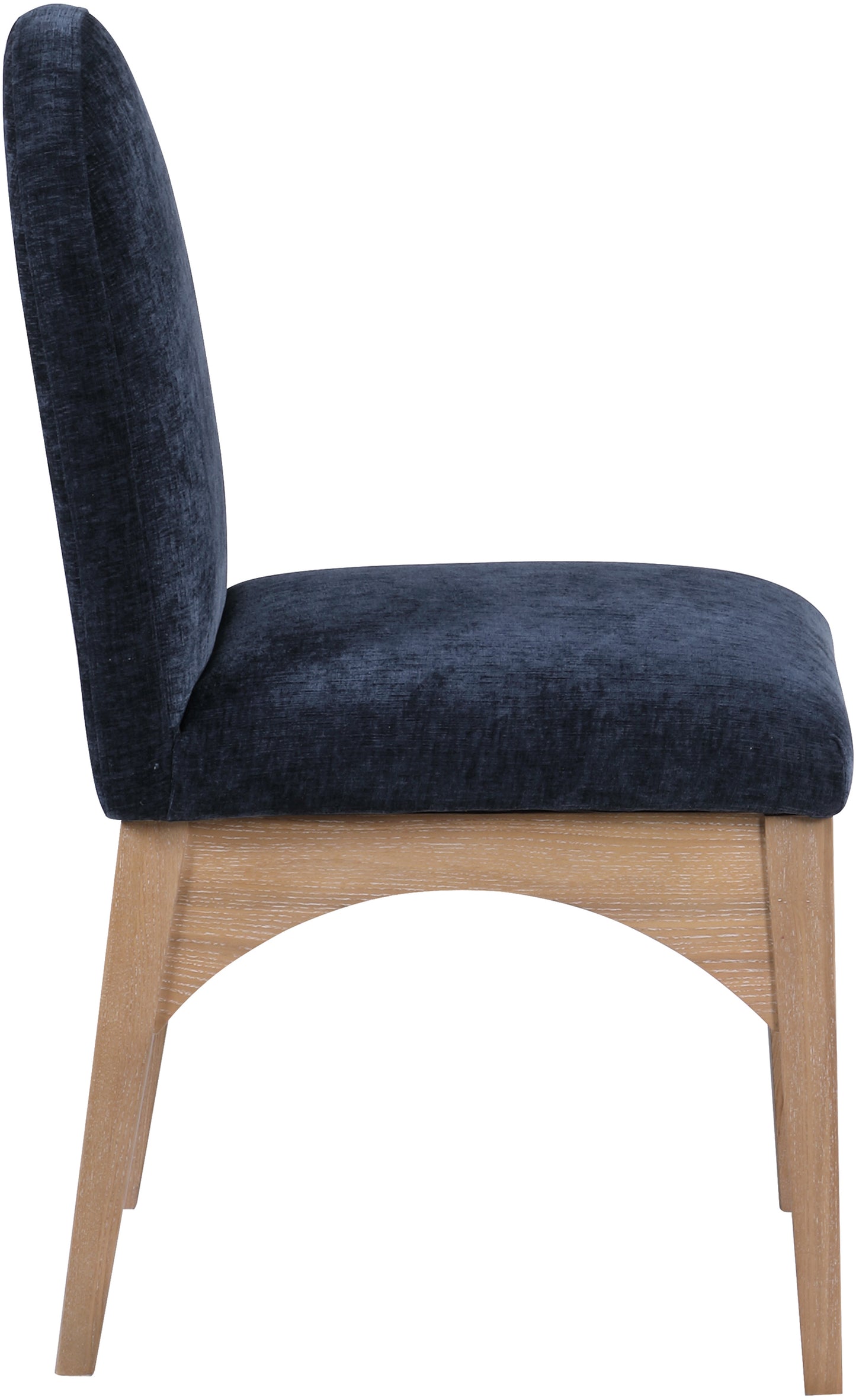 Waldorf Black Chenille Fabric Dining Chair