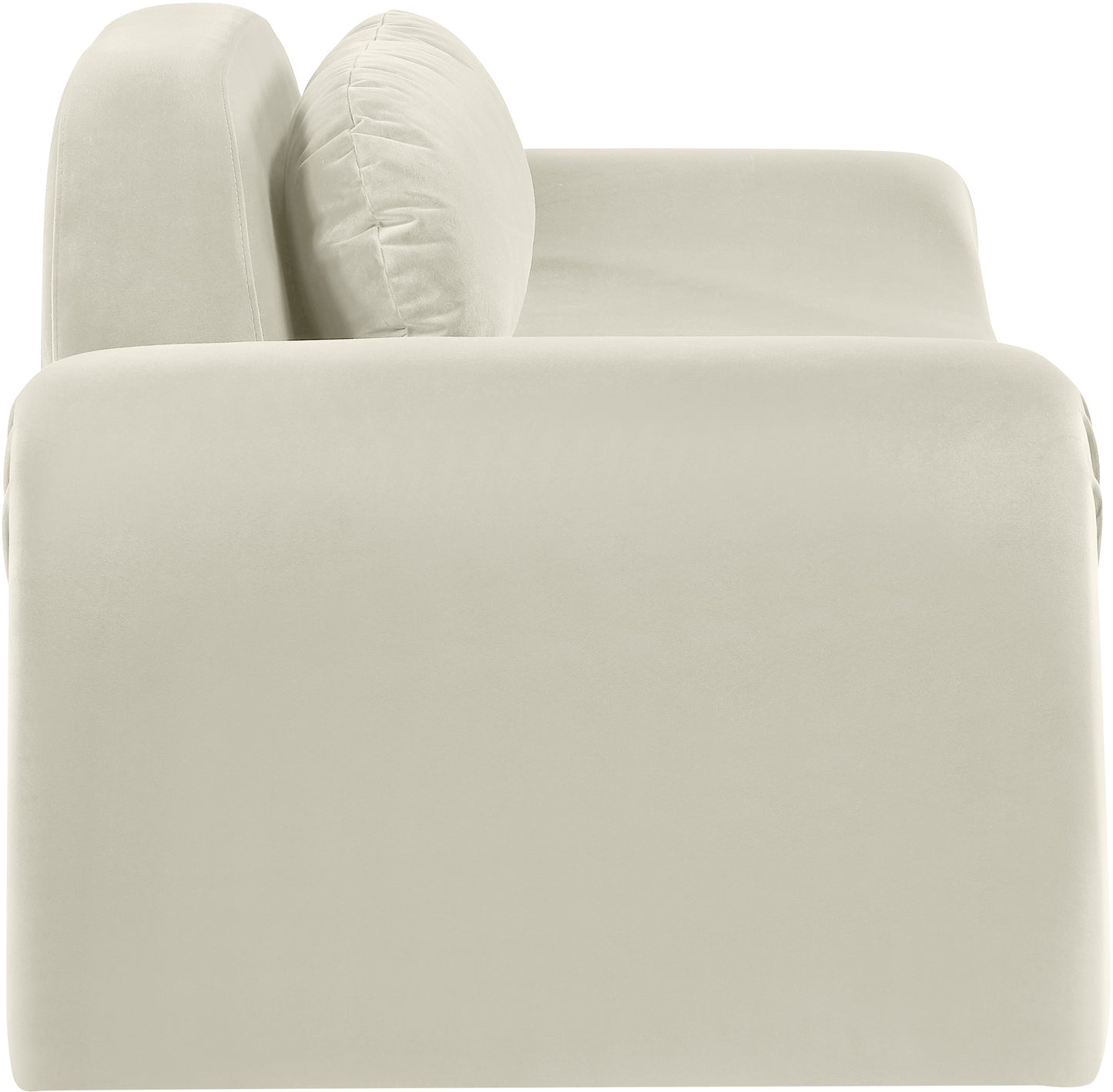 Austin Cream Velvet Loveseat