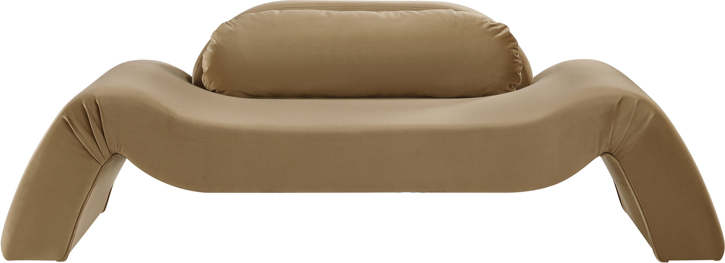 Austin Cream Velvet Loveseat