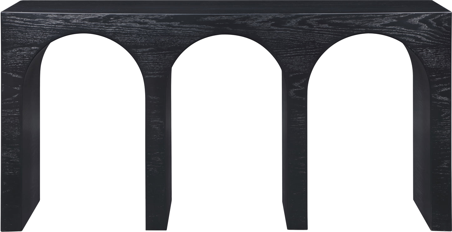 June Black Oak Console Table