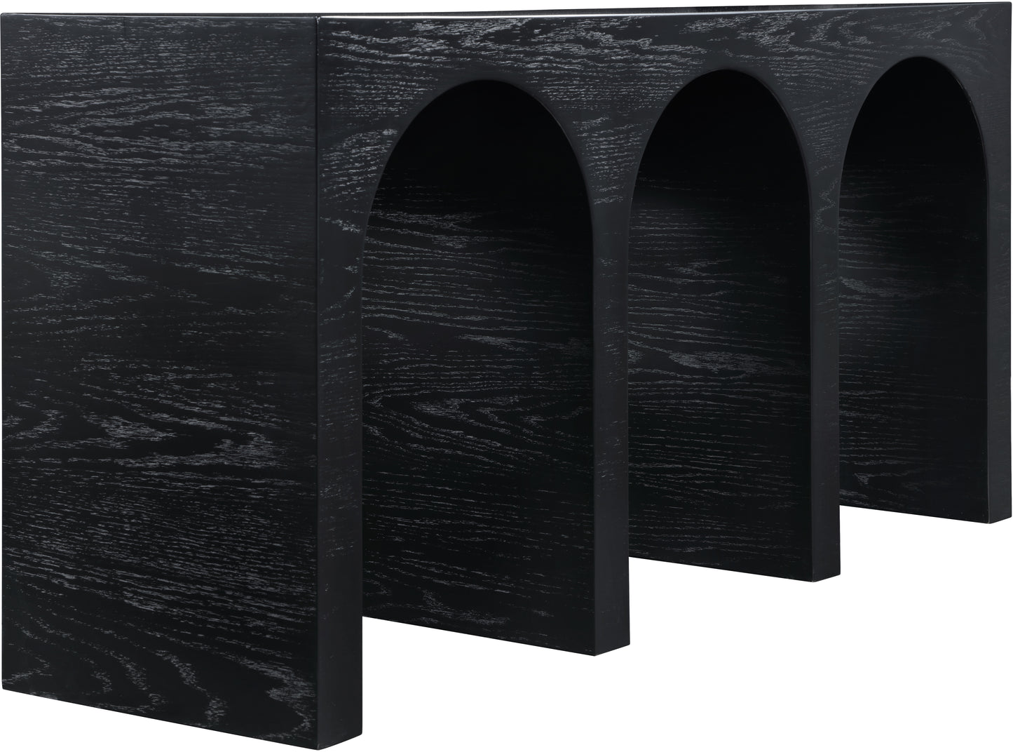 June Black Oak Console Table