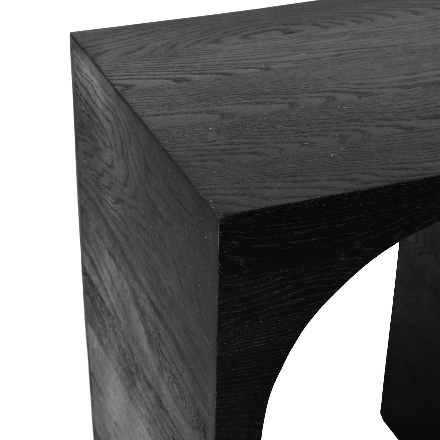 June Black Oak Console Table