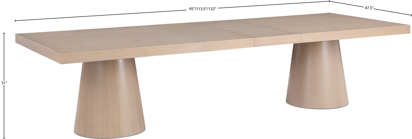 Tavolo Black Oak Veneer Dining Table