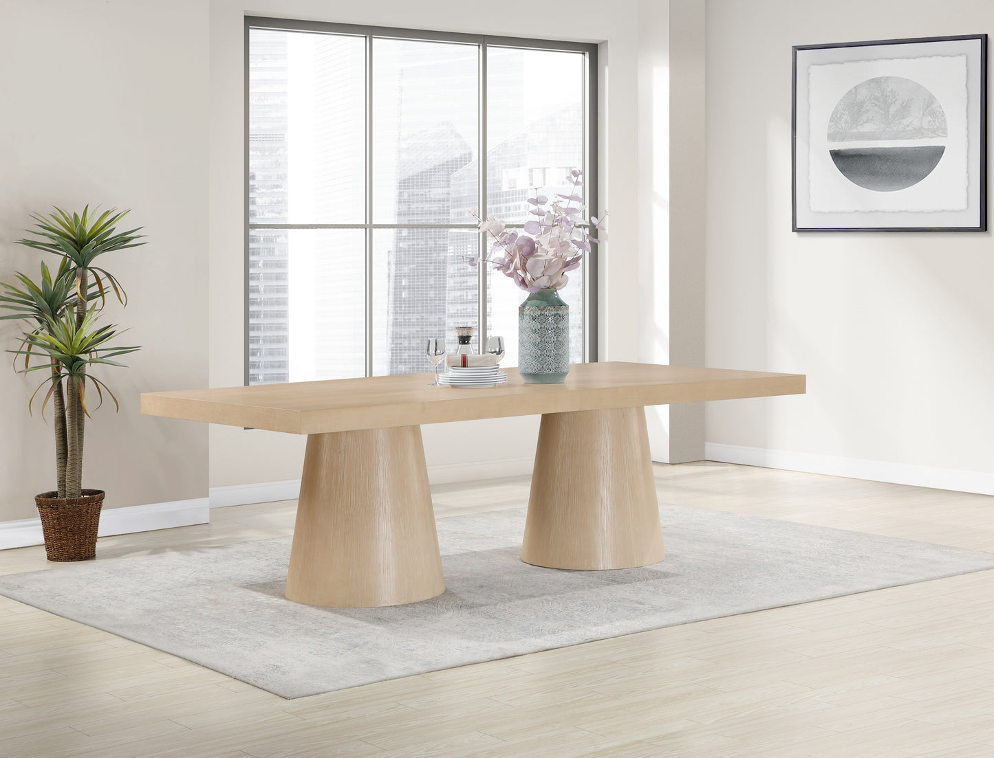 Tavolo Black Oak Veneer Dining Table