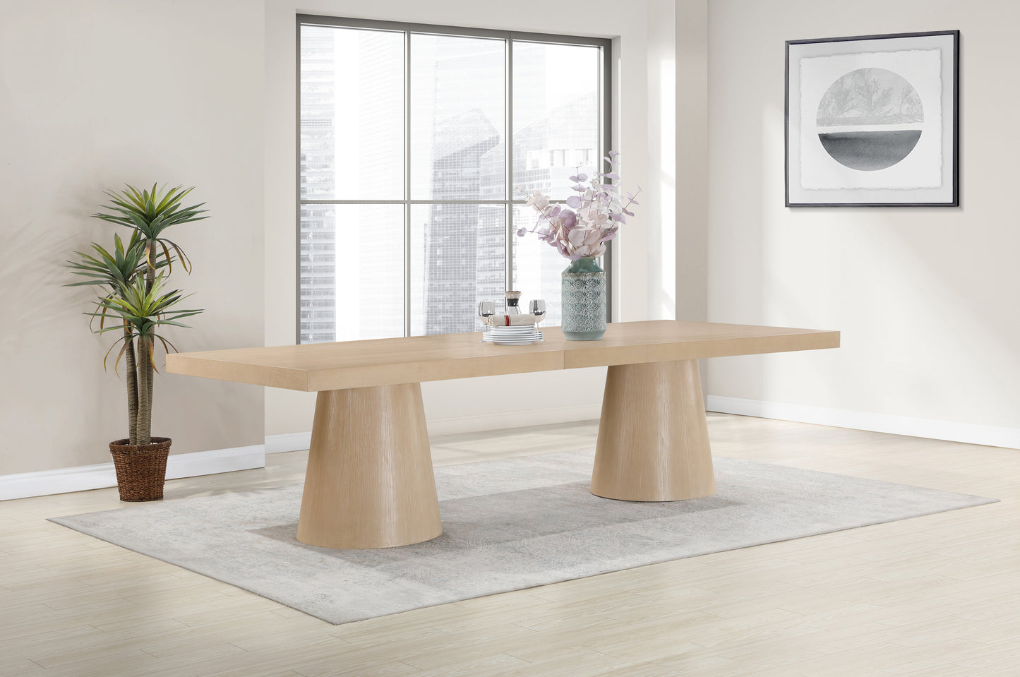 Tavolo Black Oak Veneer Dining Table