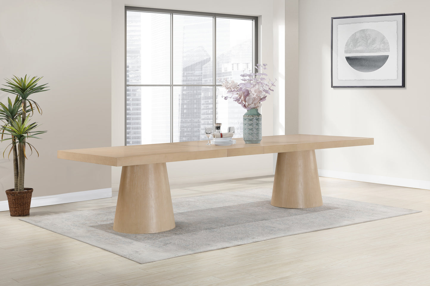 Tavolo Black Oak Veneer Dining Table