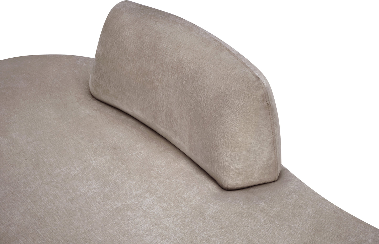 Argyle Beige Chenille Fabric Chaise/Loveseat