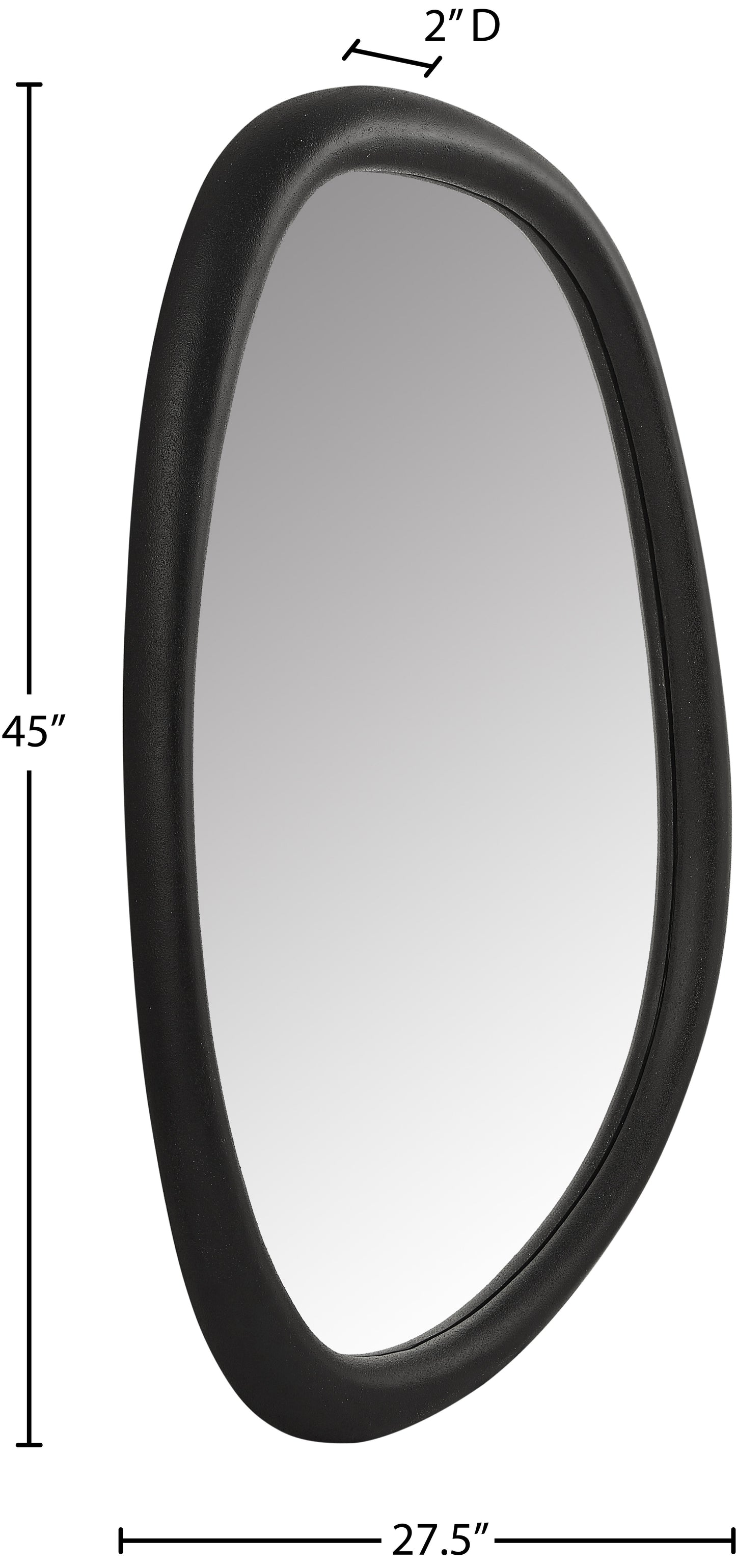 Holland Black Polyresin Mirror