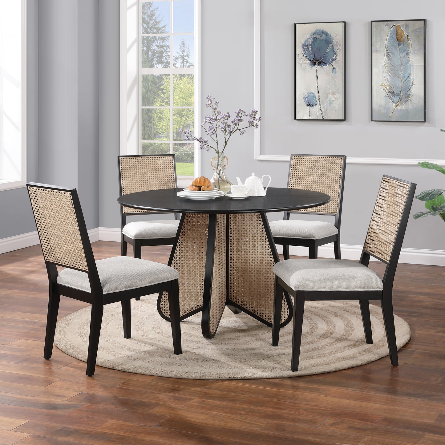 Butterfly Black Dining Table