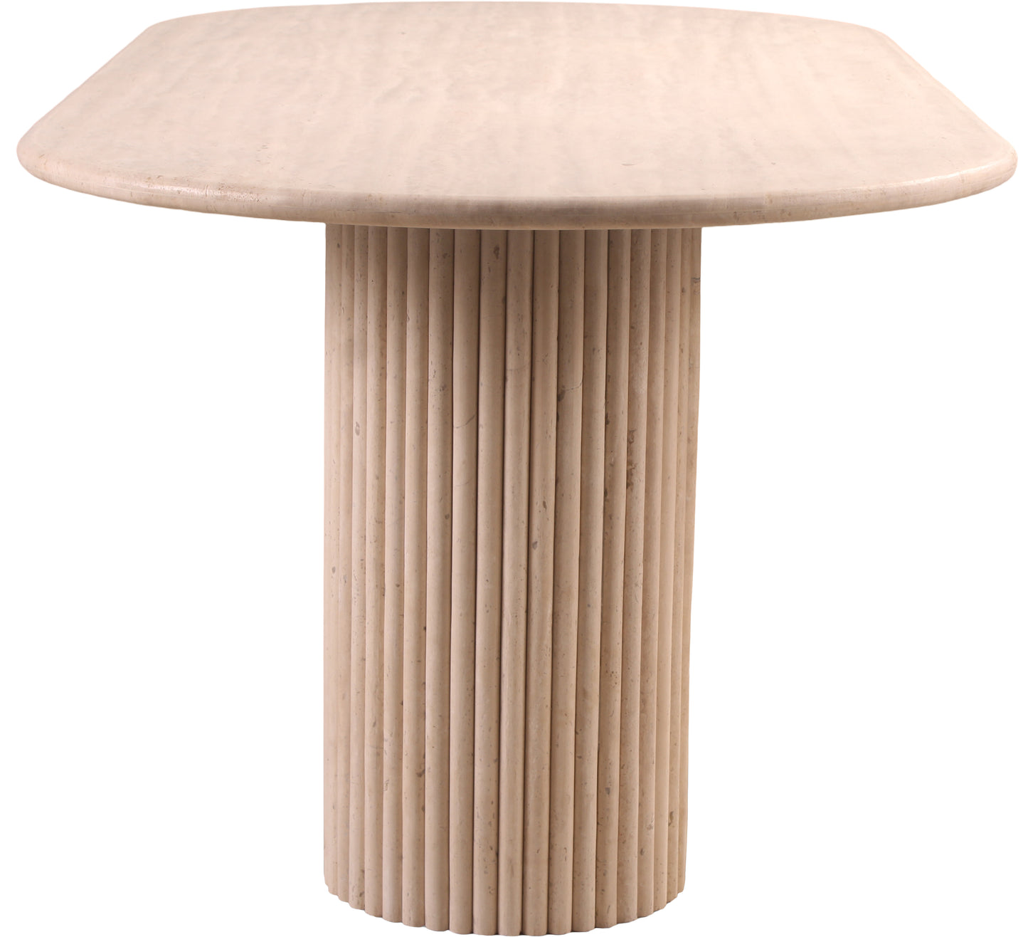 Messina Beige Travertine Dining Table (3 Boxes)