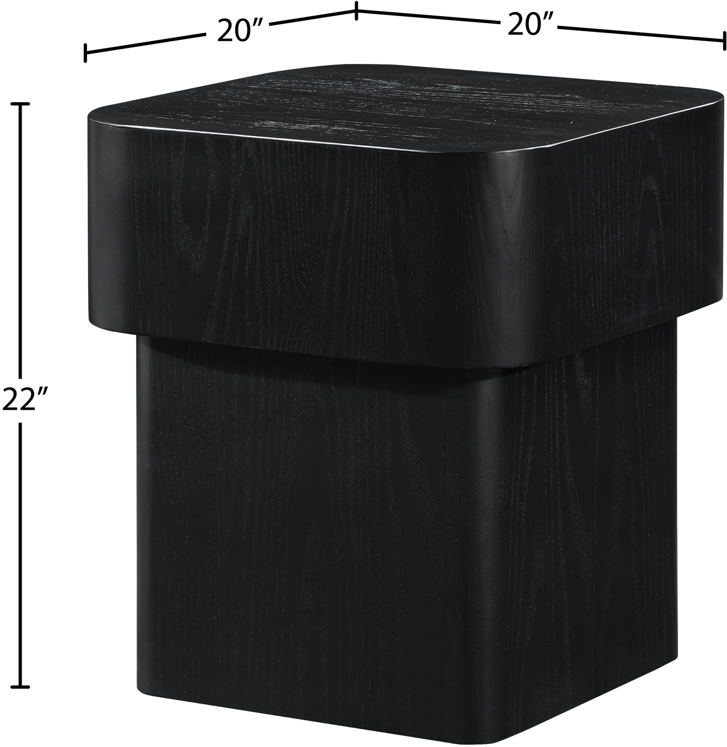 Oakmont Black End Table