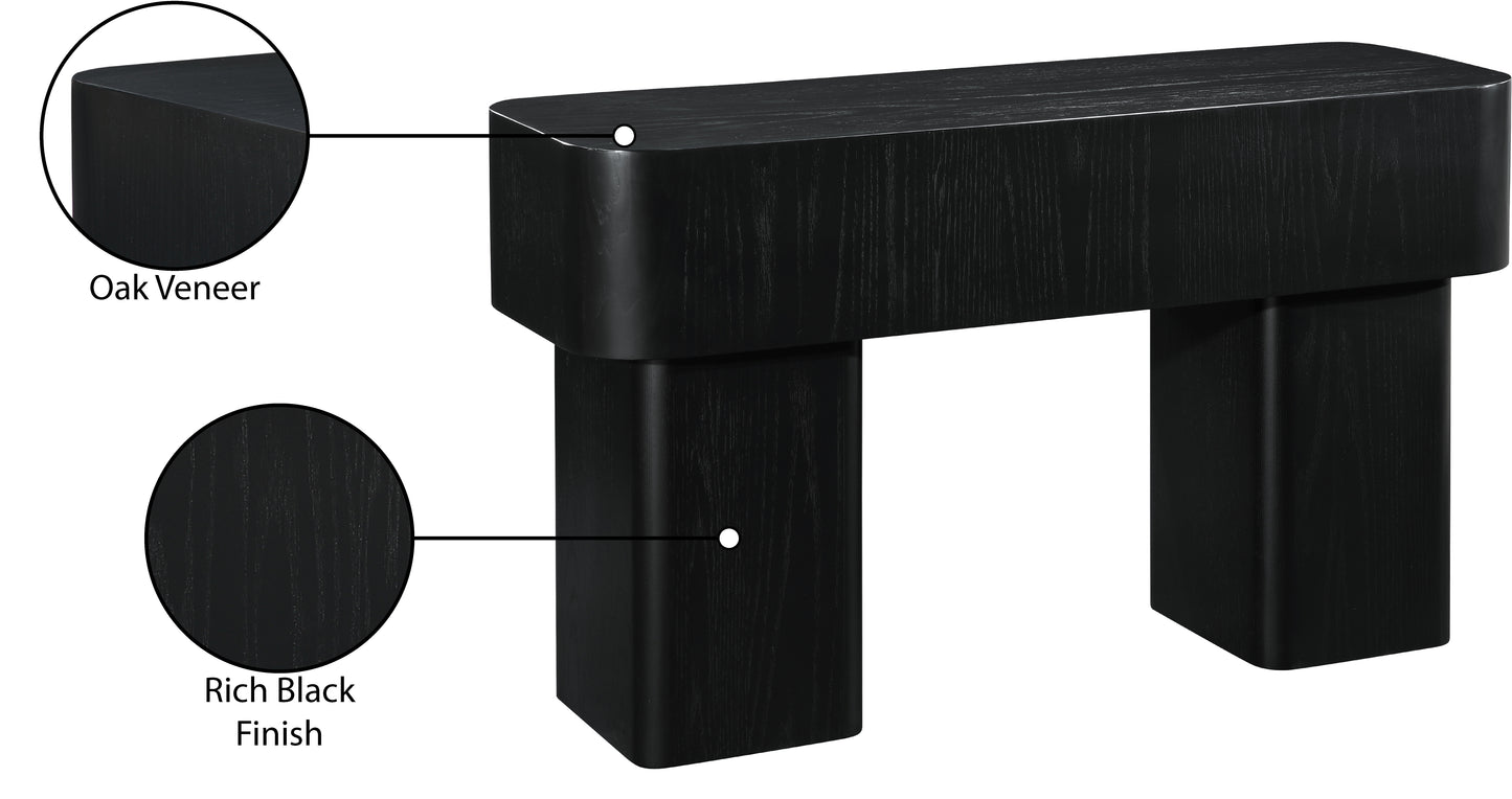 Oakmont Black Console Table