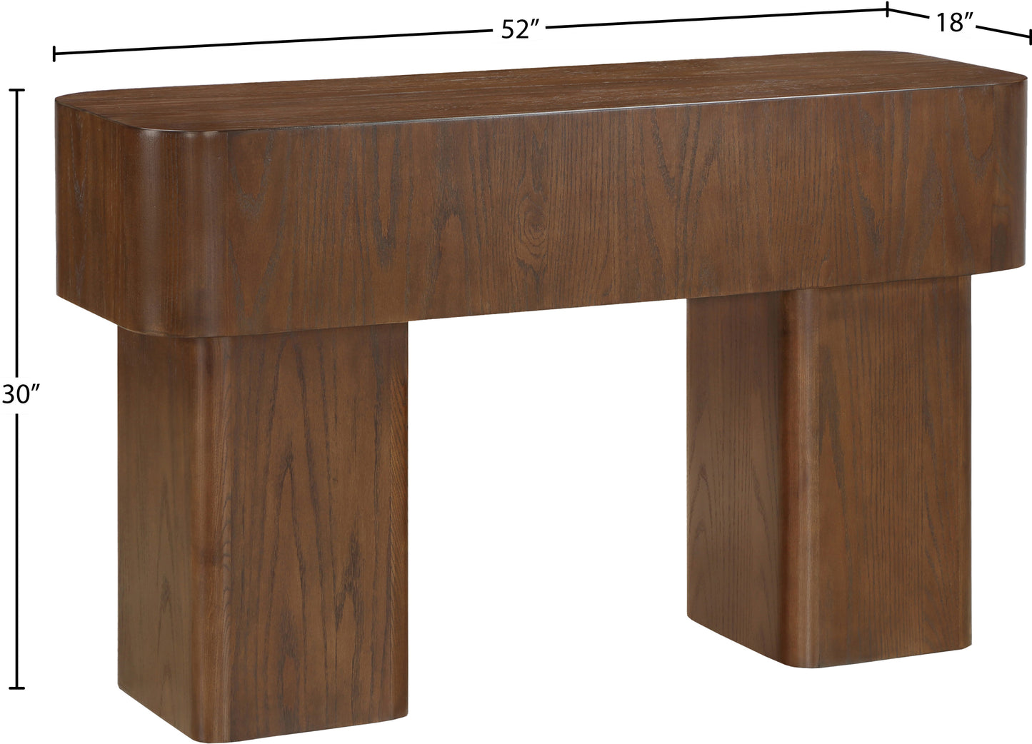 Oakmont Black Console Table