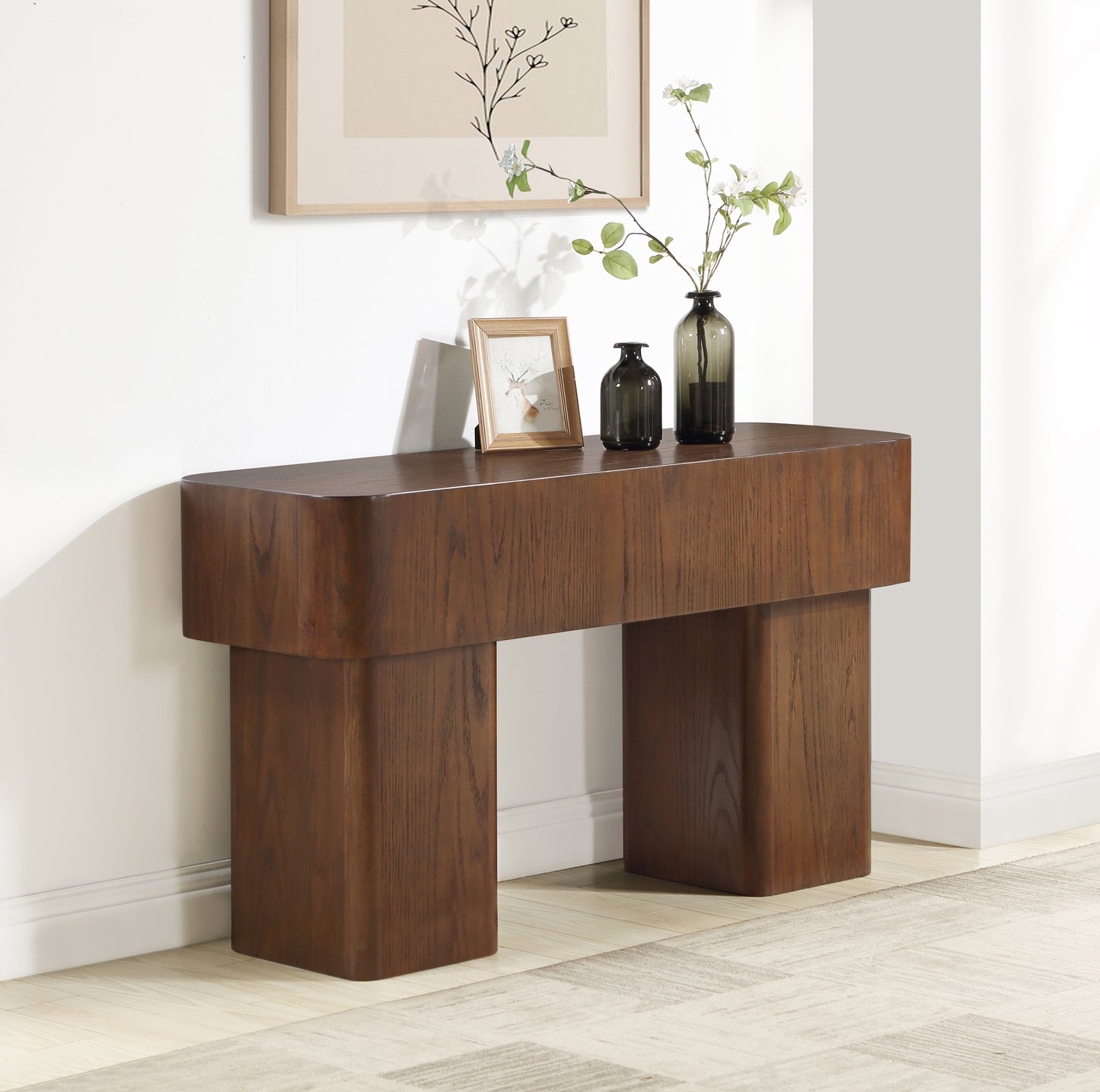 Oakmont Black Console Table