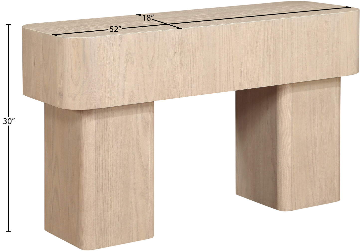 Oakmont Black Console Table