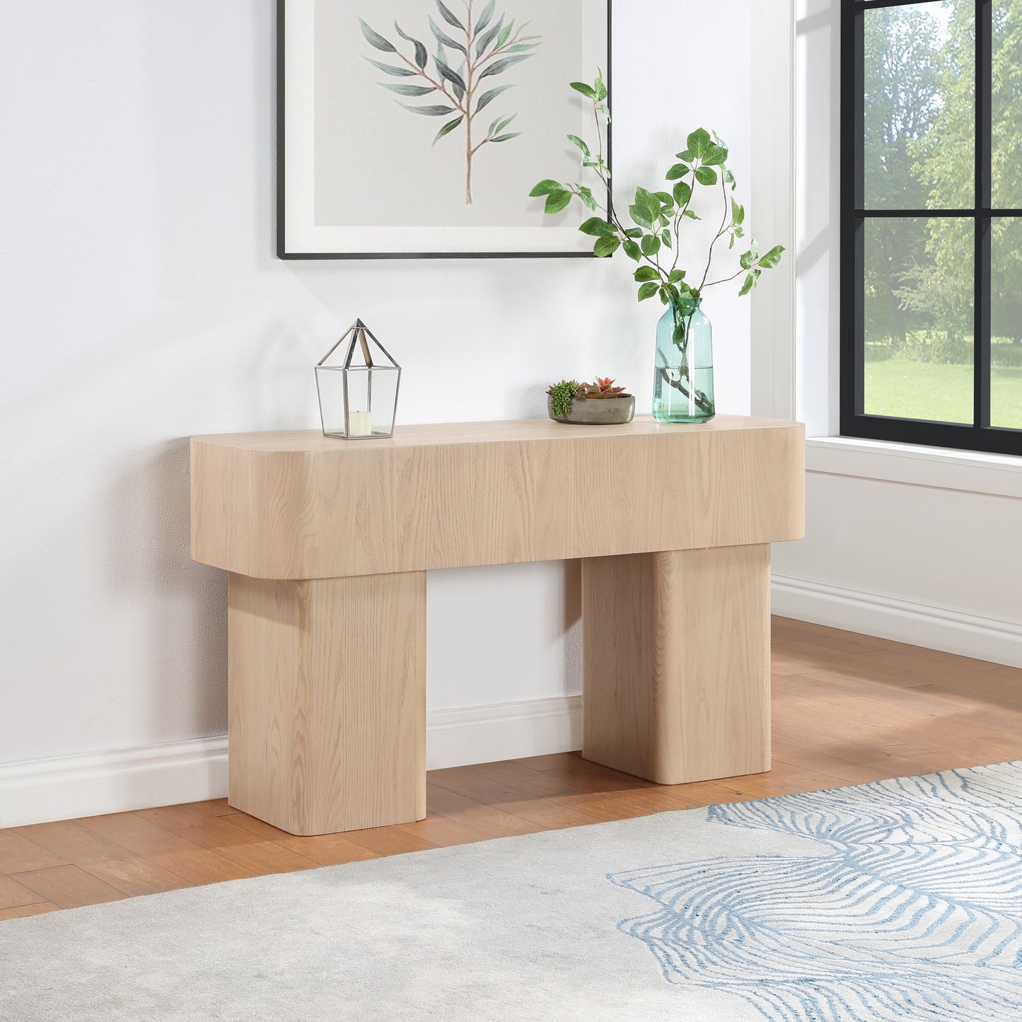 Oakmont Black Console Table