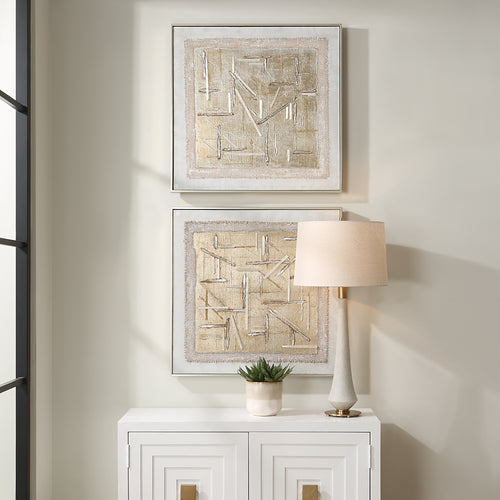 Uttermost Unpredictable Hand Painted Canvases Set/2