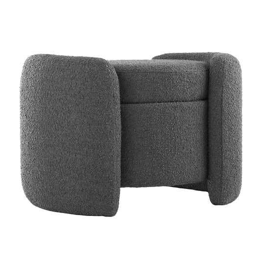 Nebula Boucle Upholstered Ottoman by Modway