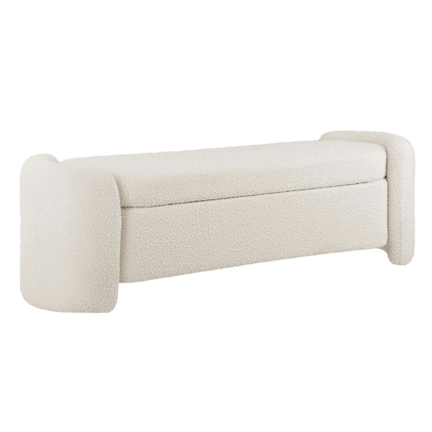 Nebula Boucle Upholstered Bench by Modway