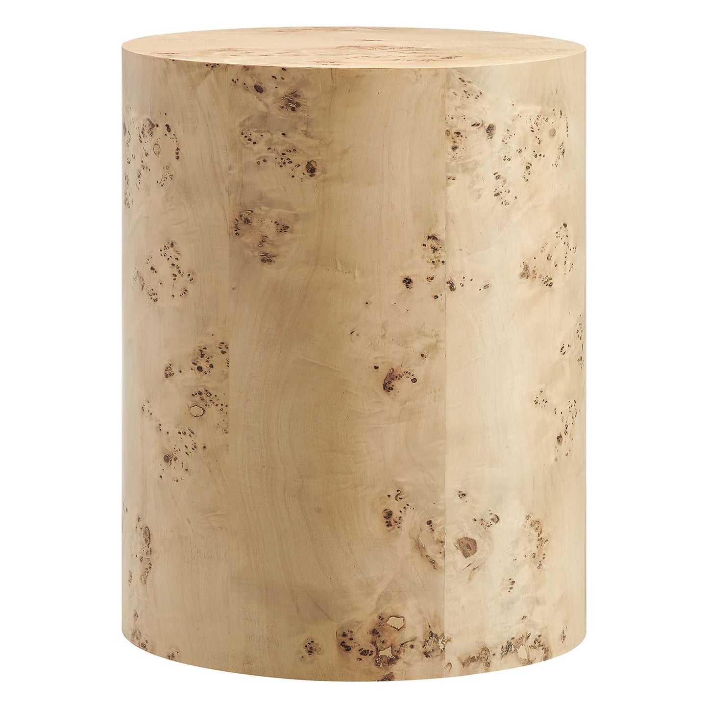 Cosmos 16" Square Burl Wood Side Table by Modway