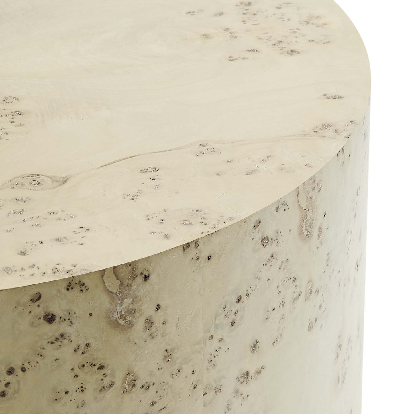 Cosmos 35" Round Burl Wood Coffee Table by Modway