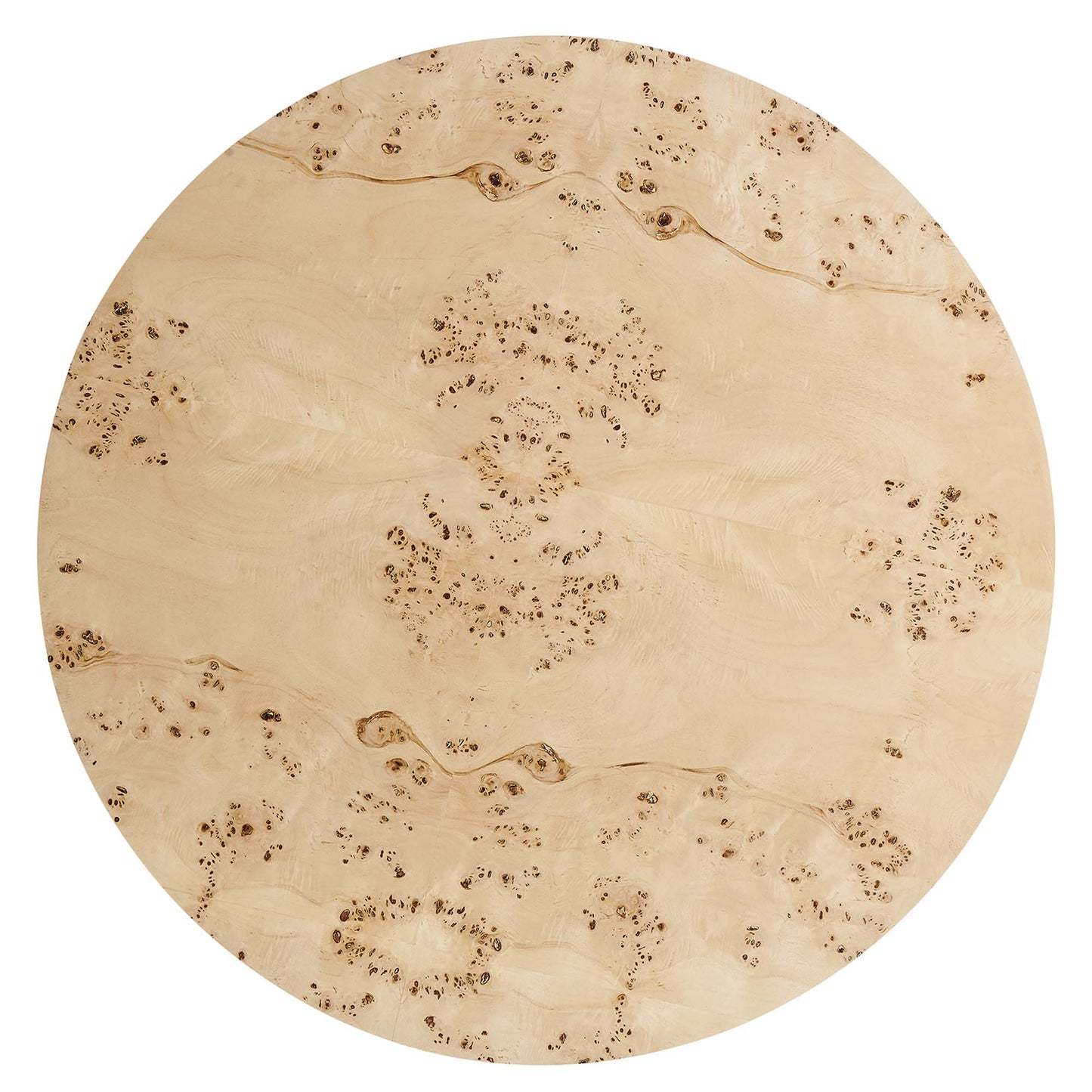 Cosmos 35" Round Burl Wood Coffee Table by Modway