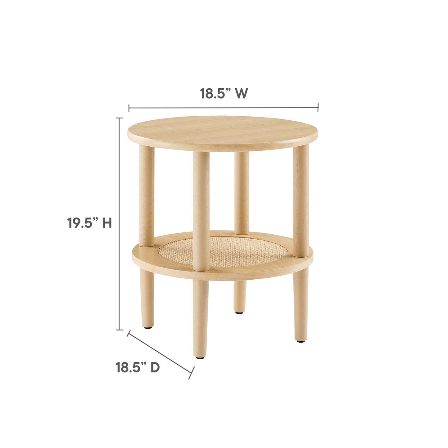 Torus Round Side Table by Modway