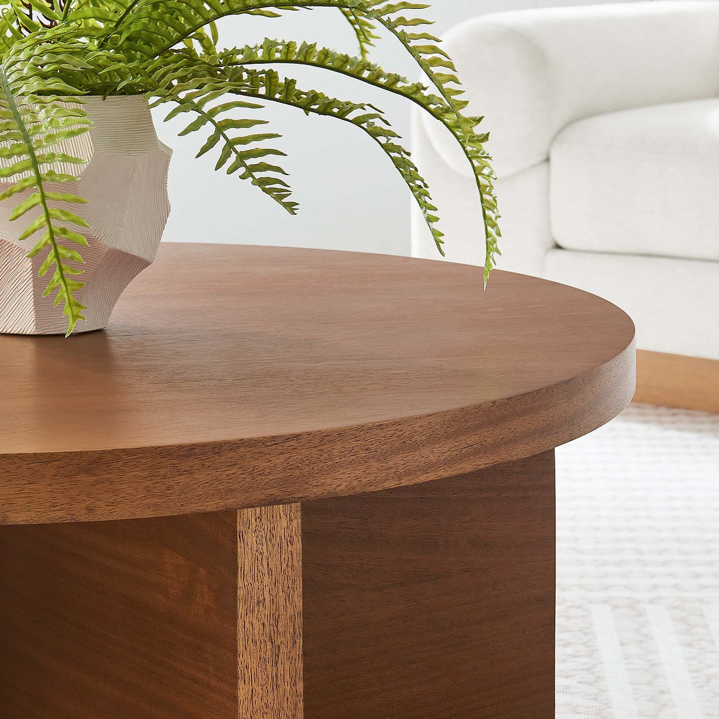 Silas Round Wood Coffee Table by Modway