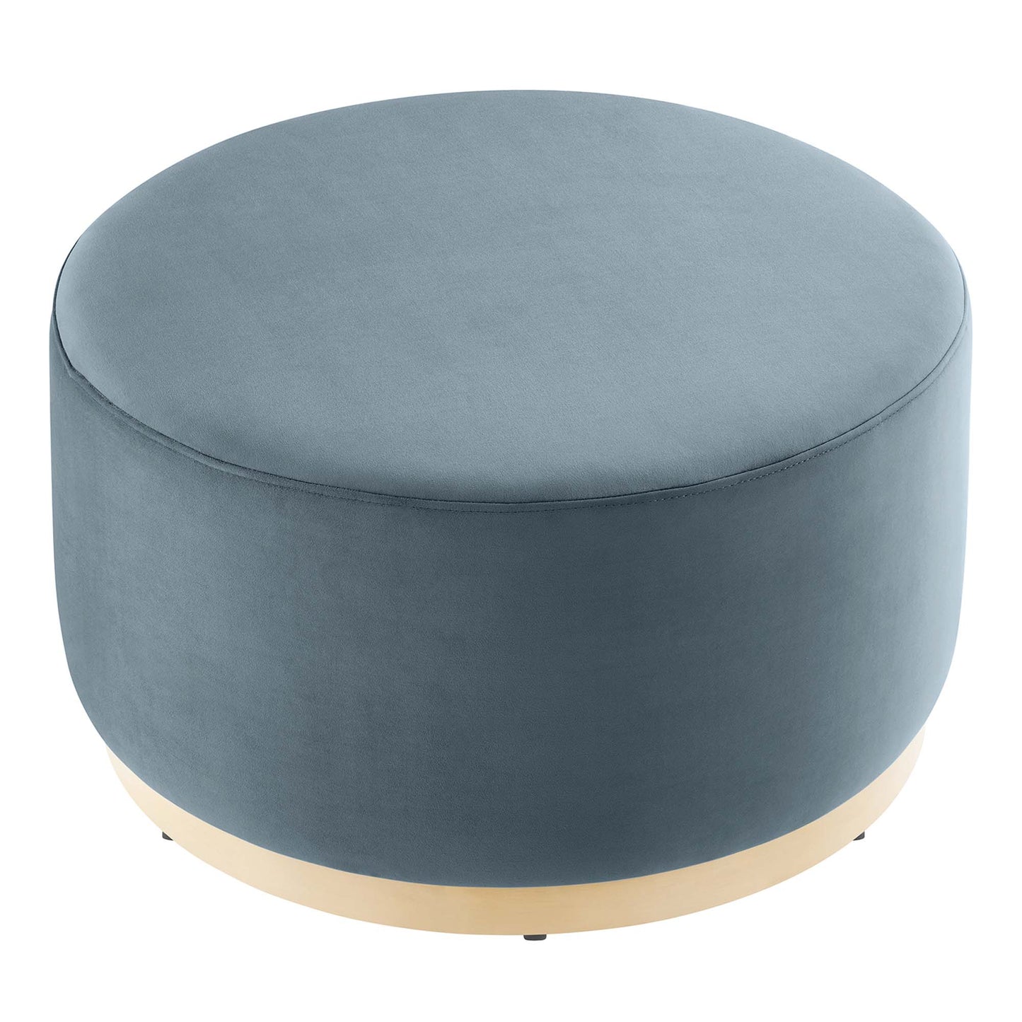 Tilden 16" Round Performance Velvet Upholstered Ottoman by Modway