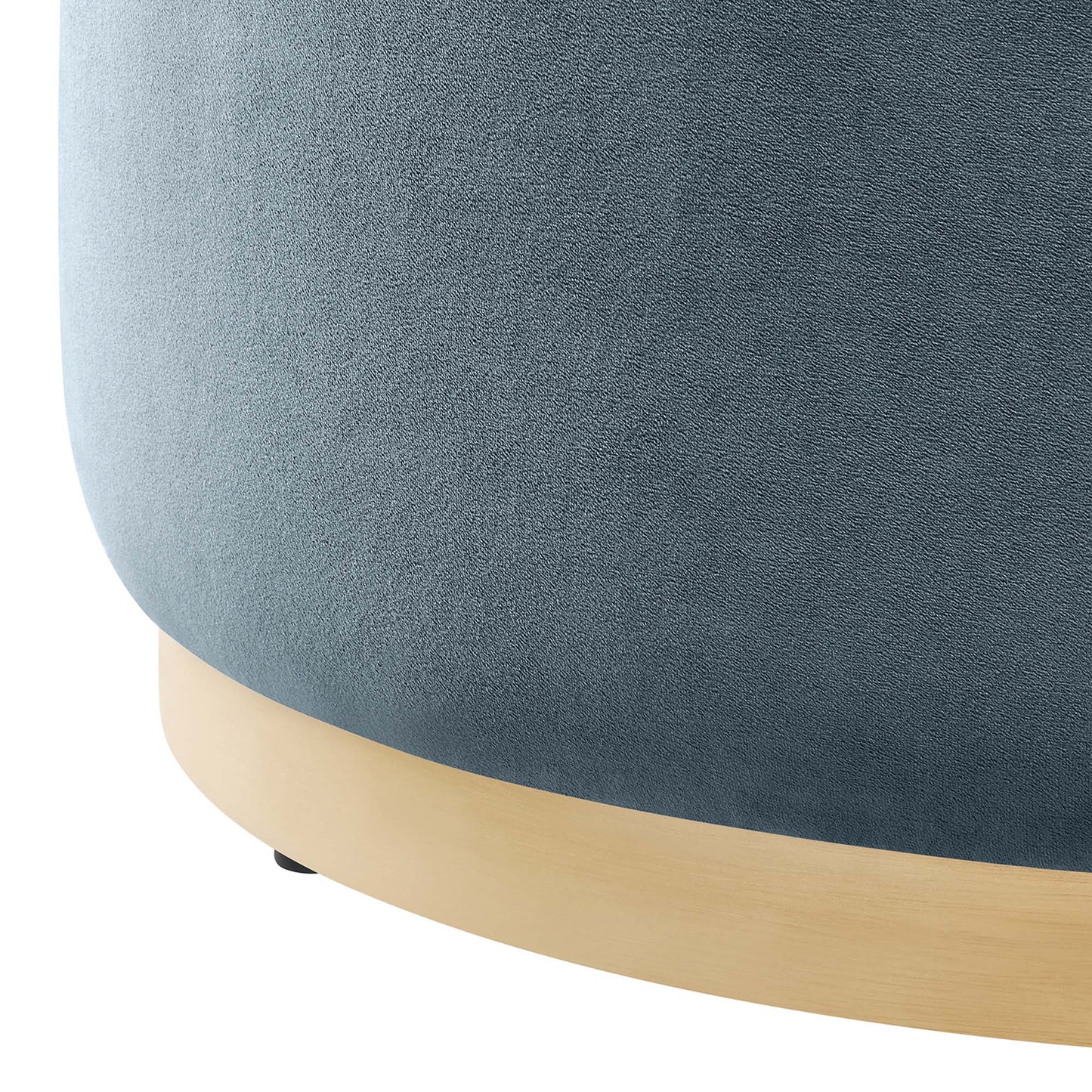 Tilden 16" Round Performance Velvet Upholstered Ottoman by Modway