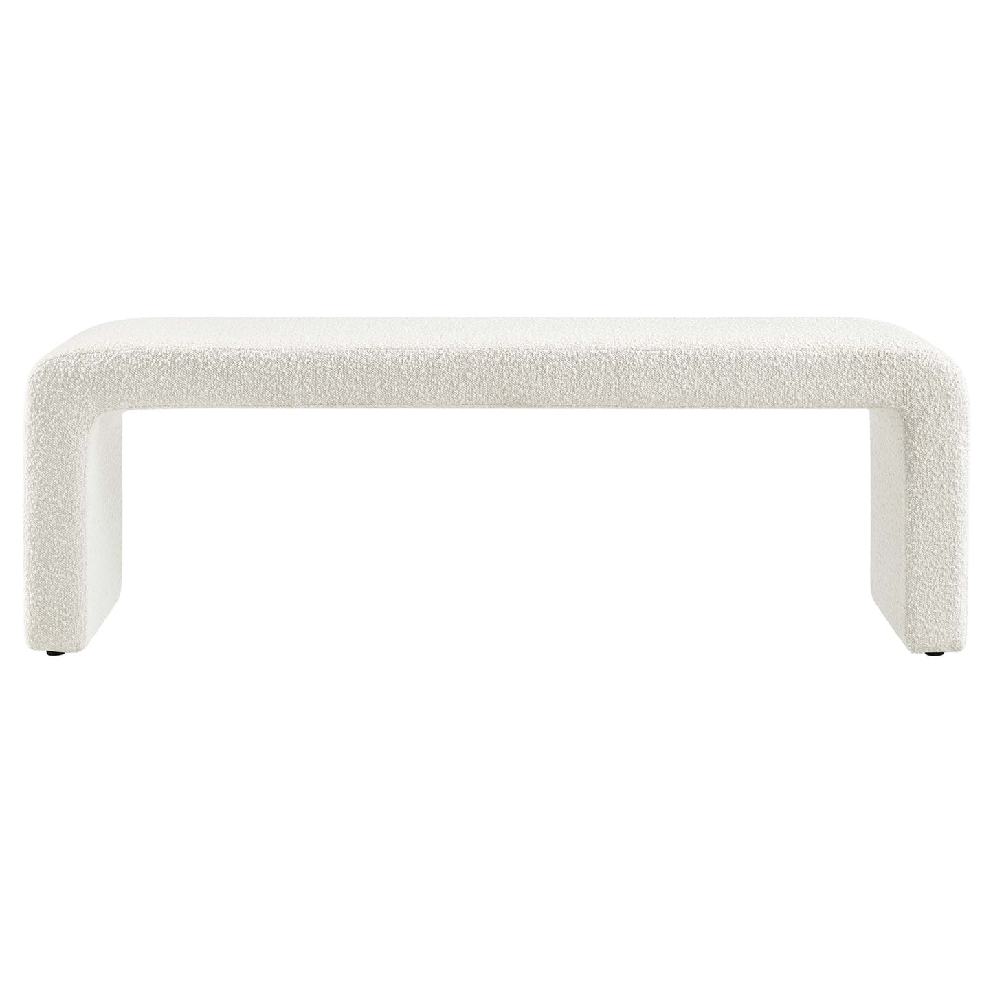 Simba Boucle Fabric Waterfall Long Bench by Modway