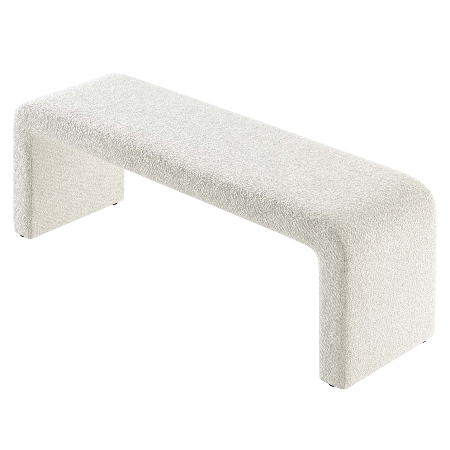 Simba Boucle Fabric Waterfall Long Bench by Modway