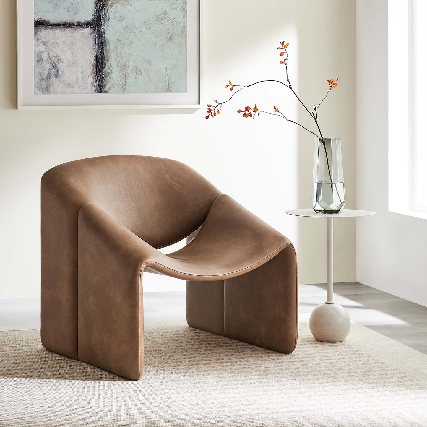 Vivi Vegan Leather Accent Chair by Modway