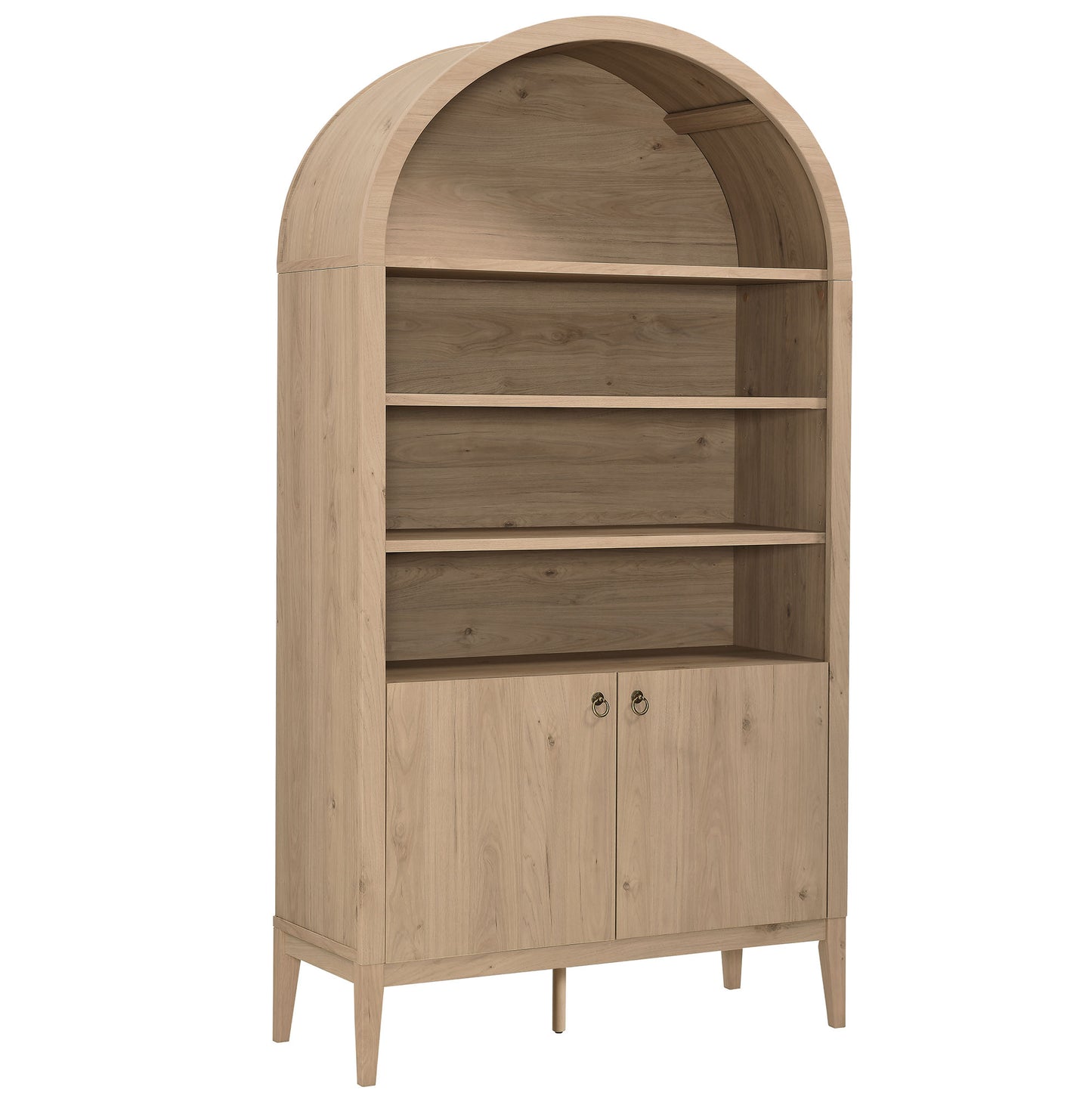 Nolan 74" Tall Wide Arched Storage Display Cabinet Bookshelf by Modway