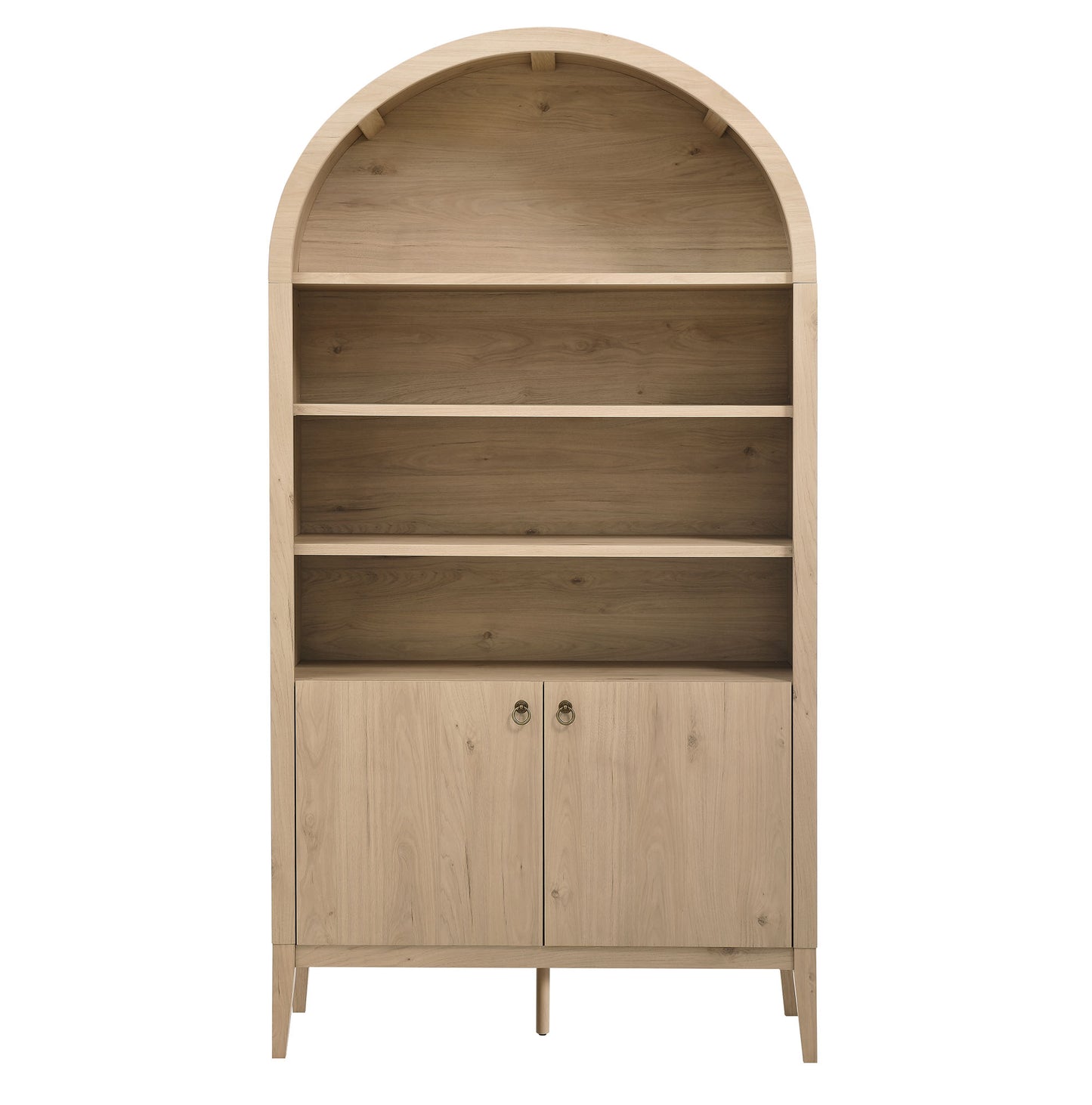 Nolan 74" Tall Wide Arched Storage Display Cabinet Bookshelf by Modway