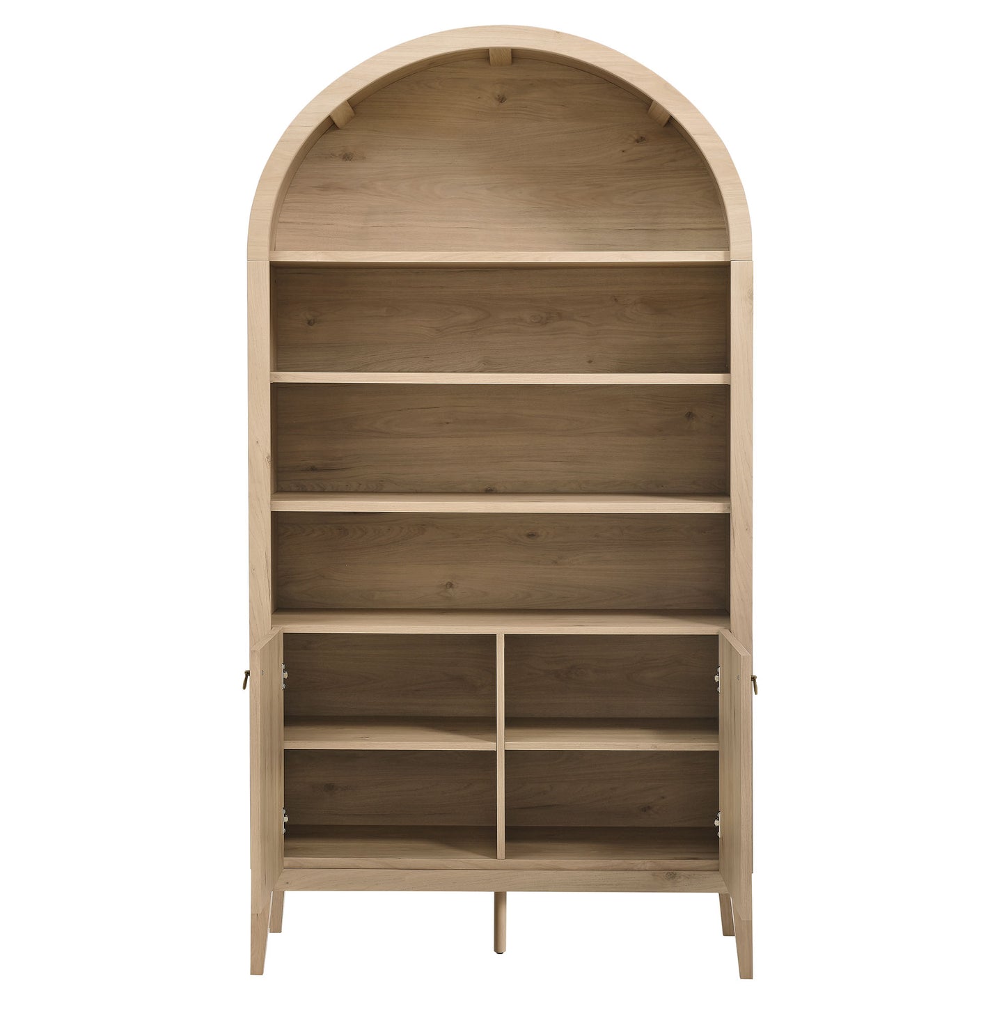 Nolan 74" Tall Wide Arched Storage Display Cabinet Bookshelf by Modway