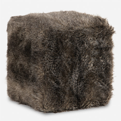 Uttermost Jayna Fur Ottoman