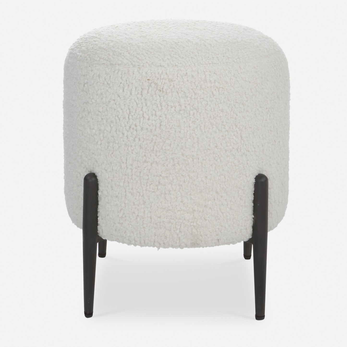 Uttermost Arles White Shearling Ottoman