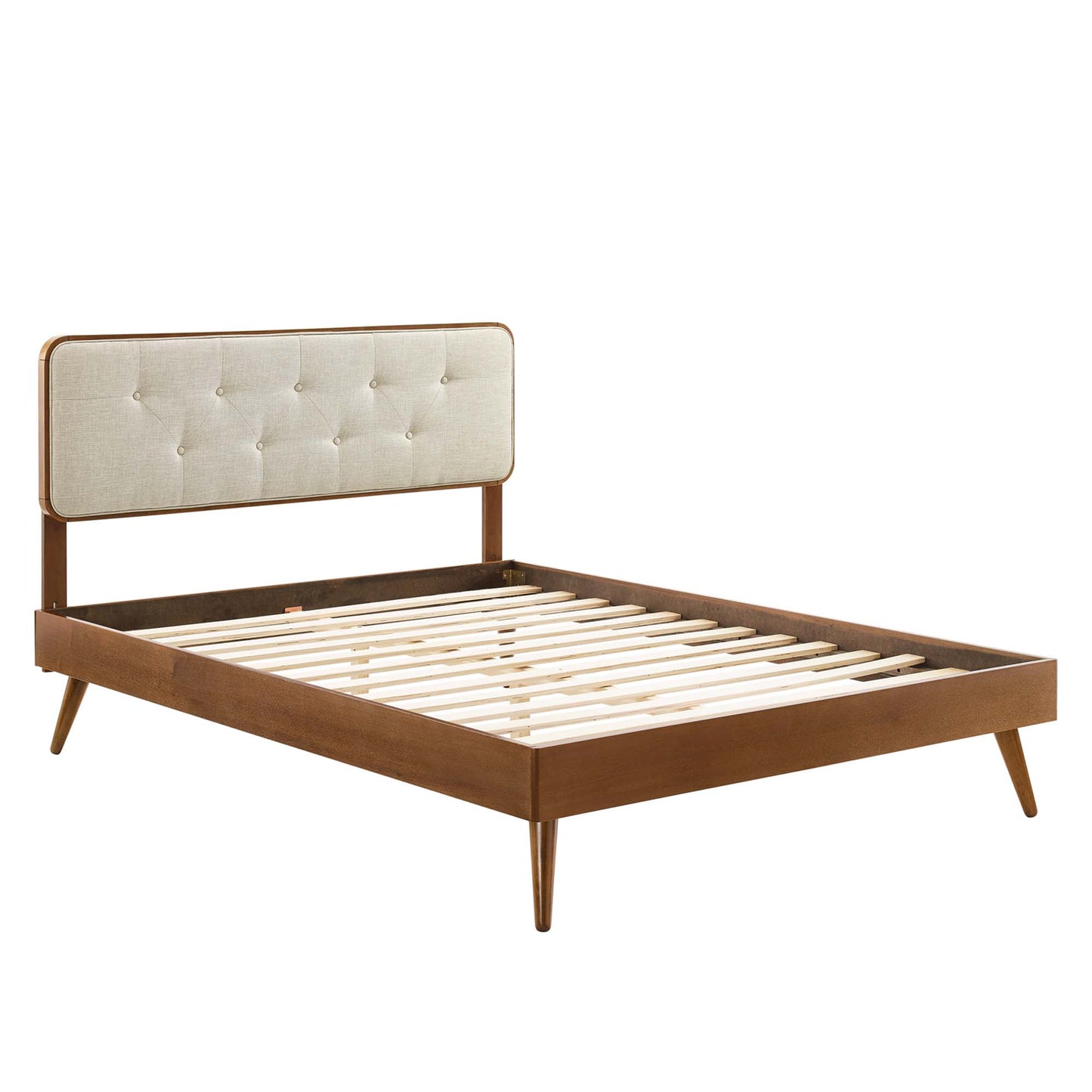 Bridgette Wood Queen Platform Bed With Splayed Legs by Modway