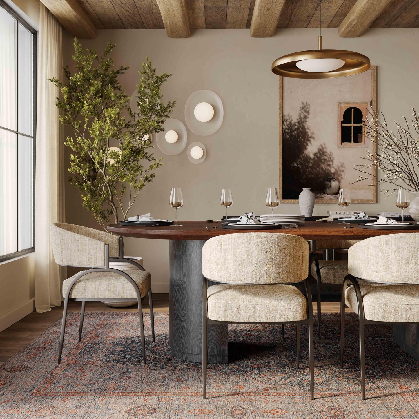 Marlow Natural Wood Dining Table