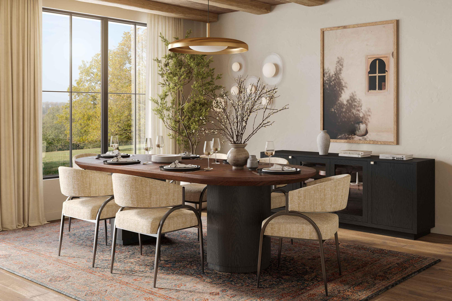 Marlow Natural Wood Dining Table