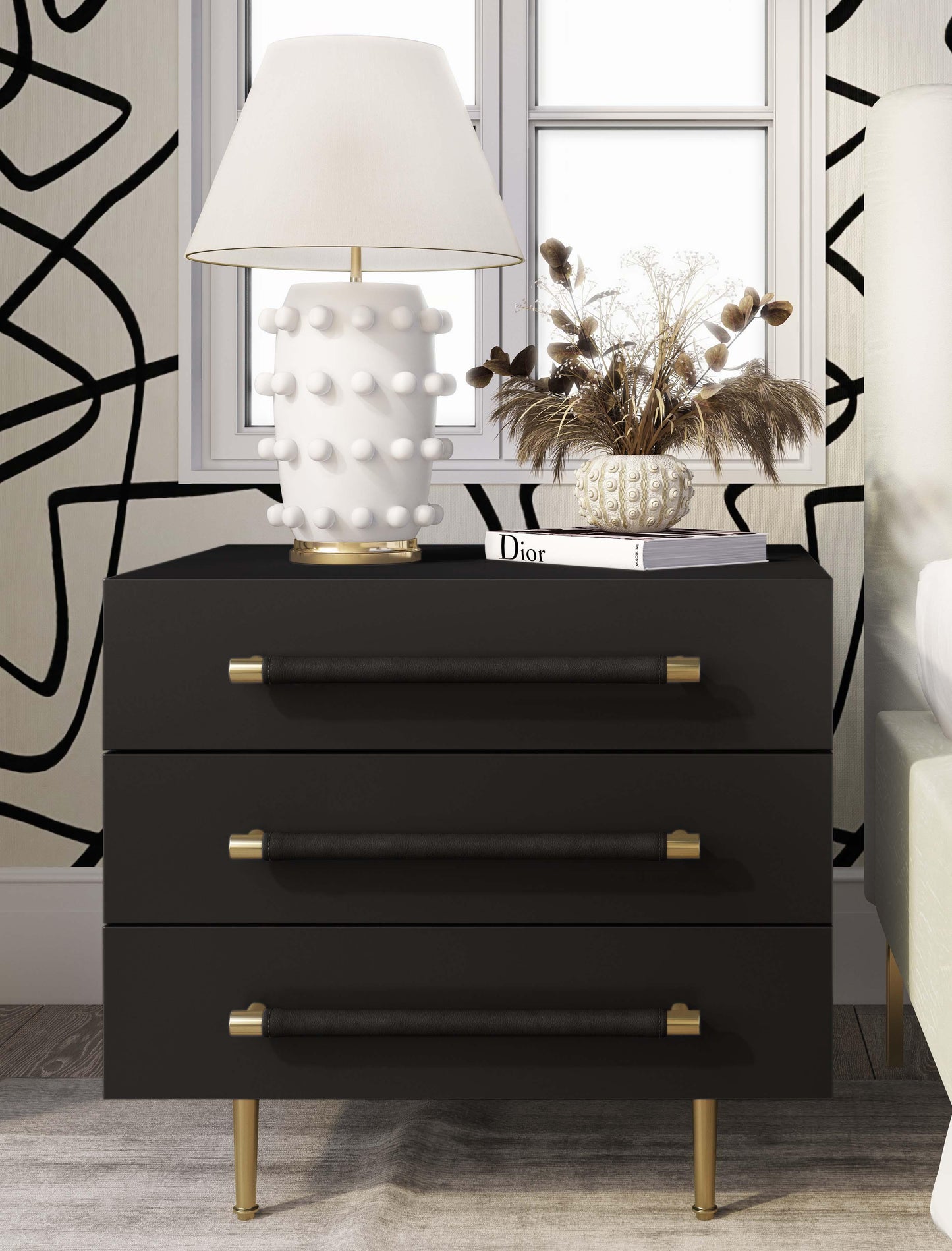 Trident Grey Nightstand